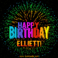 New Bursting with Colors Happy Birthday Elliett GIF and Video with Music