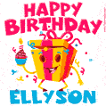 Funny Happy Birthday Ellyson GIF