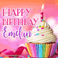 Happy Birthday Emelin - Lovely Animated GIF