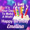 It's Your Day To Make A Wish! Happy Birthday Emelina!