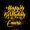 Happy Birthday Card for Emeric - Download GIF and Send for Free