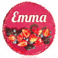 Happy Birthday Cake with Name Emma - Free Download