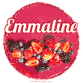 Happy Birthday Cake with Name Emmaline - Free Download