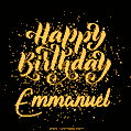 Happy Birthday Card for Emmanuel - Download GIF and Send for Free