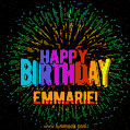 New Bursting with Colors Happy Birthday Emmarie GIF and Video with Music