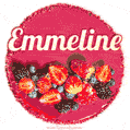Happy Birthday Cake with Name Emmeline - Free Download