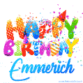 Happy Birthday Emmerich - Creative Personalized GIF With Name