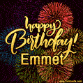 Happy Birthday, Emmet! Celebrate with joy, colorful fireworks, and unforgettable moments.