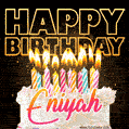 Eniyah - Animated Happy Birthday Cake GIF Image for WhatsApp