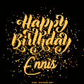 Happy Birthday Card for Ennis - Download GIF and Send for Free