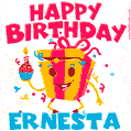 Funny Happy Birthday Ernesta GIF