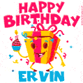 Funny Happy Birthday Ervin GIF