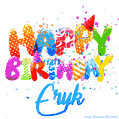 Happy Birthday Eryk - Creative Personalized GIF With Name