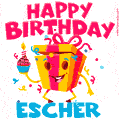 Funny Happy Birthday Escher GIF