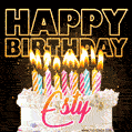 Esty - Animated Happy Birthday Cake GIF Image for WhatsApp