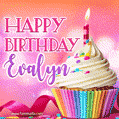 Happy Birthday Evalyn - Lovely Animated GIF