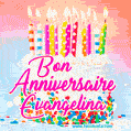 Joyeux anniversaire, Evangelina! - GIF Animé