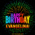 New Bursting with Colors Happy Birthday Evangelina GIF and Video with Music