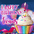 Happy Birthday Evans - Lovely Animated GIF