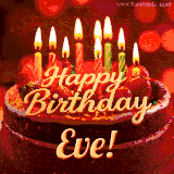 Beautifully decorated red velvet berry birthday cake with vibrant fruits and a glowing 'Eve' name, adding a touch of sweetness and sparkle.