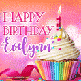 Happy Birthday Evelynn - Lovely Animated GIF