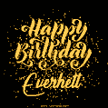 Happy Birthday Card for Everhett - Download GIF and Send for Free
