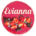 Happy Birthday Cake with Name Evianna - Free Download