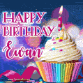Happy Birthday Ewan - Lovely Animated GIF