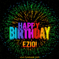 New Bursting with Colors Happy Birthday Ezio GIF and Video with Music