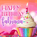 Happy Birthday Fabiana - Lovely Animated GIF