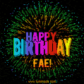 New Bursting with Colors Happy Birthday Fae GIF and Video with Music