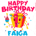 Funny Happy Birthday Faiga GIF
