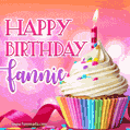 Happy Birthday Fannie - Lovely Animated GIF