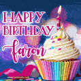 Happy Birthday Faron - Lovely Animated GIF