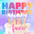 Funny Happy Birthday Fawn GIF