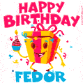 Funny Happy Birthday Fedor GIF