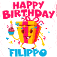 Funny Happy Birthday Filippo GIF