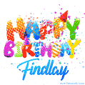 Happy Birthday Findlay - Creative Personalized GIF With Name