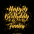 Happy Birthday Card for Finnley - Download GIF and Send for Free