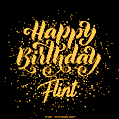 Happy Birthday Card for Flint - Download GIF and Send for Free