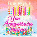 Joyeux anniversaire, Florence! - GIF Animé