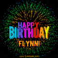 New Bursting with Colors Happy Birthday Flynn GIF and Video with Music