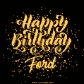 Happy Birthday Card for Ford - Download GIF and Send for Free
