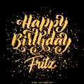 Happy Birthday Card for Fritz - Download GIF and Send for Free