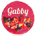 Happy Birthday Cake with Name Gabby - Free Download