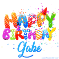 Happy Birthday Gabe - Creative Personalized GIF With Name