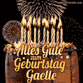 Alles Gute zum Geburtstag Gaelle (GIF)