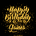 Happy Birthday Card for Gaines - Download GIF and Send for Free