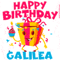 Funny Happy Birthday Galilea GIF