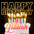Galileah - Animated Happy Birthday Cake GIF Image for WhatsApp